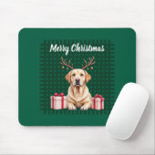 Labrador-Rentier Mousepad (Mit Mouse)