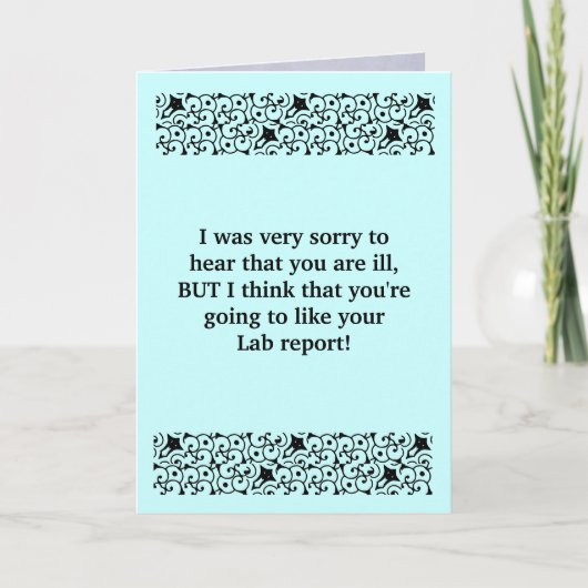 Labrador Report Get Well Card Karte (Vorderseite)