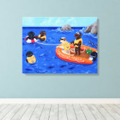 Labrador Rescue Team Leinwanddruck (Insitu (Holzboden))