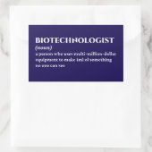 Labrador Researcher - Funny Definition Rechteckiger Aufkleber (Tasche)