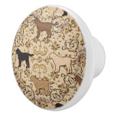 Labrador Retrieder Keramikknauf (Rechts)