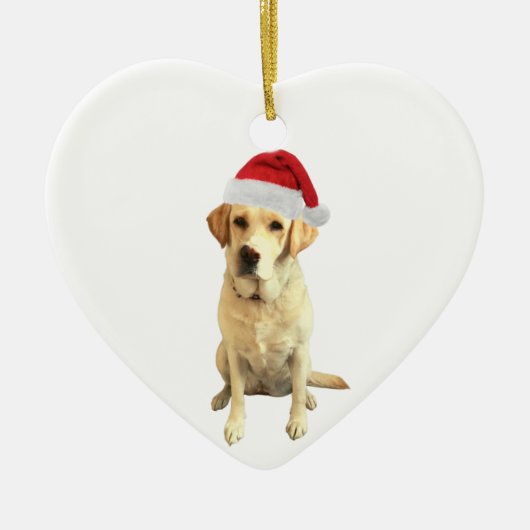 Labrador Retrieever Keramik Ornament (Vorne)