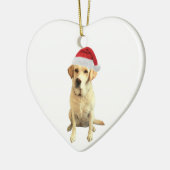 Labrador Retrieever Keramik Ornament (Links)