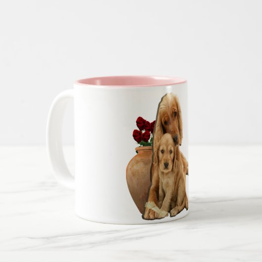 Labrador Retrieever Zweifarbige Tasse (Vorderseite Links)