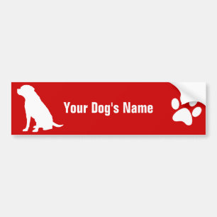 Labrador Retriever ラ ラ ド ブ ル ・ ト レ リ Geschäftspart Autoaufkleber