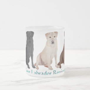 Labrador Retriever - 3 Farben zum Lieben Mattglastasse