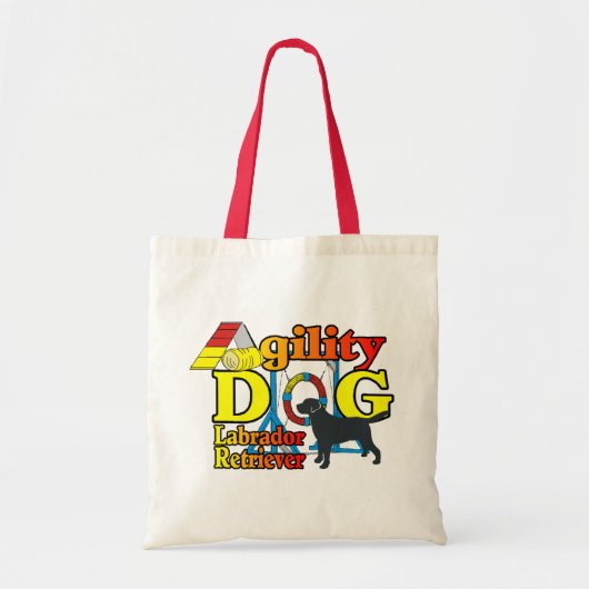 Labrador Retriever Agility Shirts Geschenke Tragetasche (Vorne)