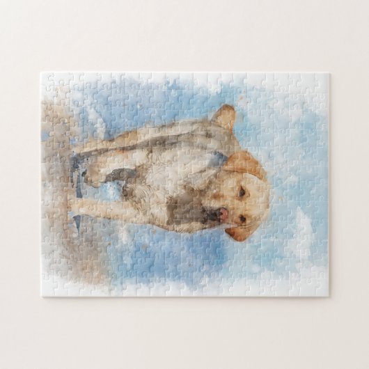 Labrador Retriever am Strand Puzzle (Horizontal)