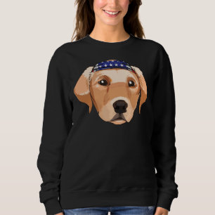 Labrador Retriever American Flag Bandana 4. Ju Sweatshirt