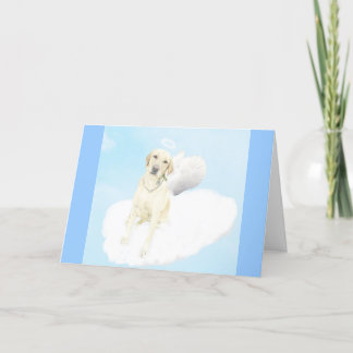 Labrador Retriever Angel Sympathie Card Hund Karte