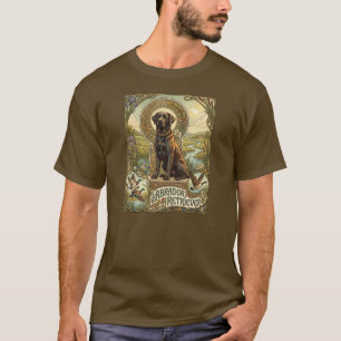 Labrador Retriever Art Nouveau-Hundedesign T-Shirt