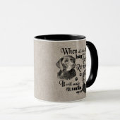 Labrador Retriever art, wenn alles versage Zitat Tasse (VorderseiteRechts)