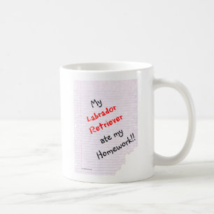 Labrador Retriever Ate Meine Hausaufgaben Kaffeetasse