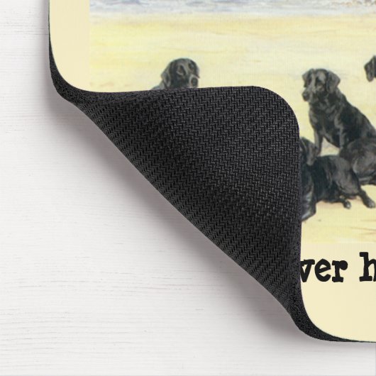 Labrador-Retriever auf dem Strand Mousepad (Ecke)