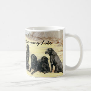 Labrador-Retriever auf der Strand-Tasse Kaffeetasse