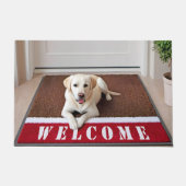 Labrador Retriever auf Welcome Mat Fußmatte (Vorderseite)