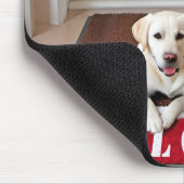 Labrador Retriever auf Welcome Mat Mousepad (Ecke)