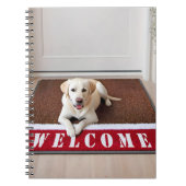 Labrador Retriever auf Welcome Mat Notizblock (Vorderseite)