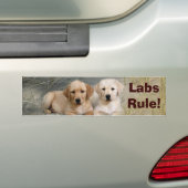 Labrador-Retriever-Autoaufkleber-Welpen-Regel Autoaufkleber (Auf Auto)
