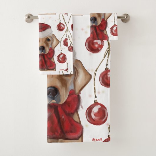 Labrador Retriever  Badhandtuch Set (Insitu)