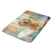Labrador Retriever Badzeit Glückliche Badezimmer D Badematte (Schrägansicht)