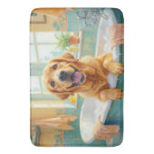 Labrador Retriever Badzeit Glückliche Badezimmer D Badematte (Vorderseite Vertikal)