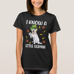 Labrador Retriever Bayerische Lederhosen Ich weiß T-Shirt