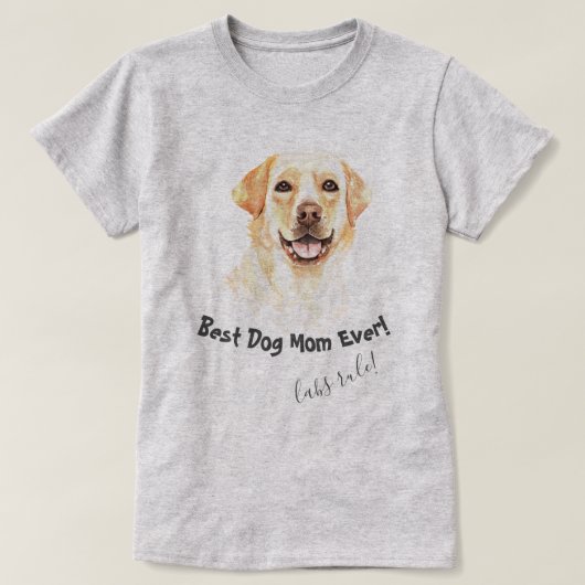Labrador Retriever Beste Mama für Hunde T-Shirt (Design vorne)