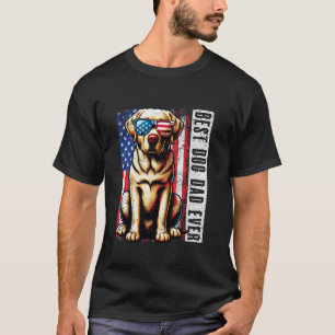 Labrador Retriever Bester Hund Papa Aller Amerikan T-Shirt
