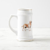 Labrador Retriever Bierglas (Links)