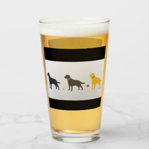 Labrador Retriever Bierglas Glas