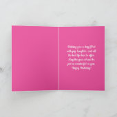 Labrador Retriever Birthday Gelbe Labrador Welpenh Karte (Innenseite)