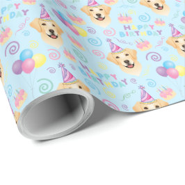 Labrador Retriever Birthday Gift Wrapping Paper Geschenkpapier