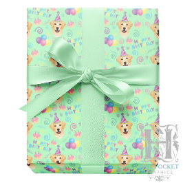 Labrador Retriever Birthday Gift Wrapping Paper Geschenkpapier