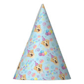 Labrador Retriever Birthday Party Hat Blue Partyhütchen (Links)