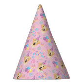 Labrador Retriever Birthday Party Hat Pink Partyhütchen (Rechts)