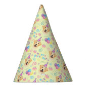 Labrador Retriever Birthday Party Hat Yellow Partyhütchen (Rechts)
