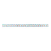 Labrador Retriever Birthday Satin Ribbon in Blue Satinband (Vorderseite)
