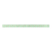 Labrador Retriever Birthday Satin Ribbon in Green Satinband (Vorderseite)