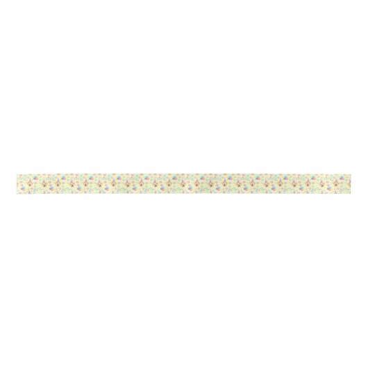 Labrador Retriever Birthday Satin Ribbon in Yellow Satinband (Vorderseite)
