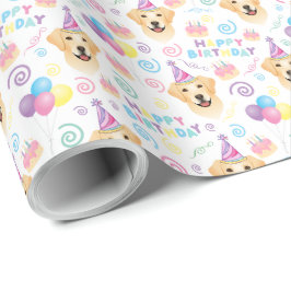 Labrador Retriever Birthday Wrapping Paper Geschenkpapier