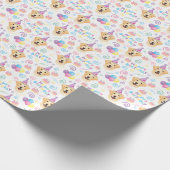Labrador Retriever Birthday Wrapping Paper Geschenkpapier (Ecke)