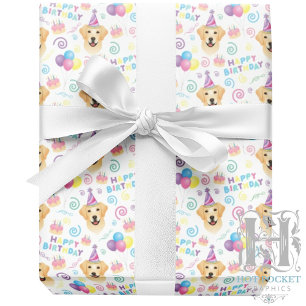 Labrador Retriever Birthday Wrapping Paper Geschenkpapier