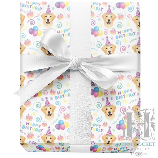 Labrador Retriever Birthday Wrapping Paper Geschenkpapier