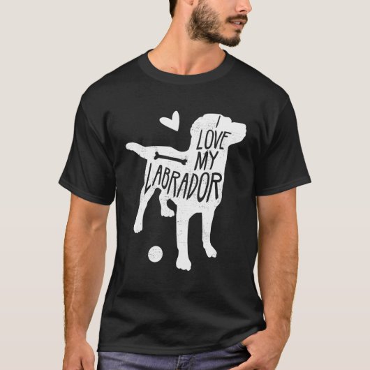Labrador Retriever Black Lab Fetch T-Shirt (Vorderseite)