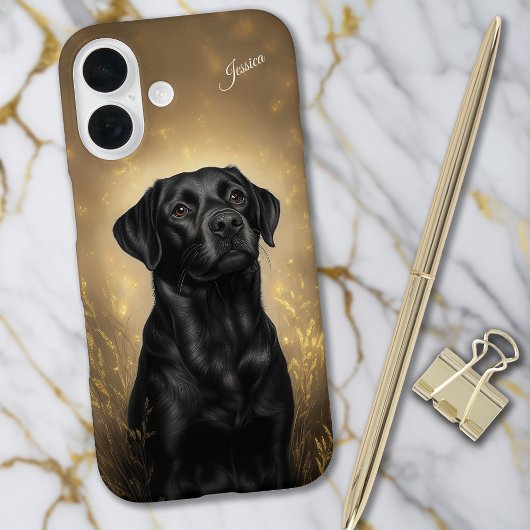 Labrador Retriever Black Lab Personalisiert Case-Mate iPhone Hülle