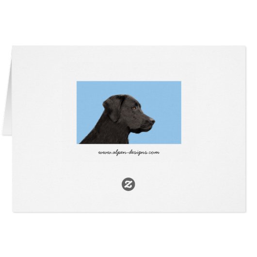 Labrador Retriever Black Painting Original Dog Art (Rückseite Horizontal)