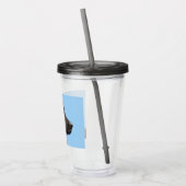 Labrador Retriever Black Painting Original Dog Art Acryltrinkbecher (Links)