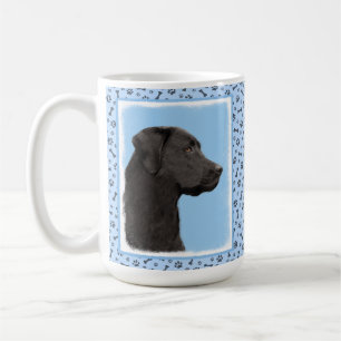 Labrador Retriever Black Painting Original Dog Art Kaffeetasse