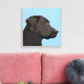 Labrador Retriever Black Painting Original Dog Art Leinwanddruck (Insitu (Wohnzimmer))